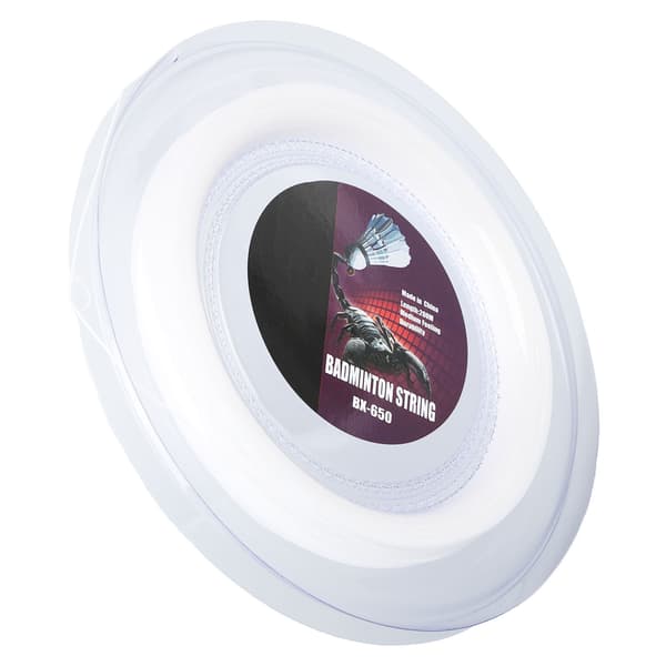 Badminton Ketsjerstreng 200m Nylon 0.72mm BX650 Hvid Modstandsdygtig Elasticitet