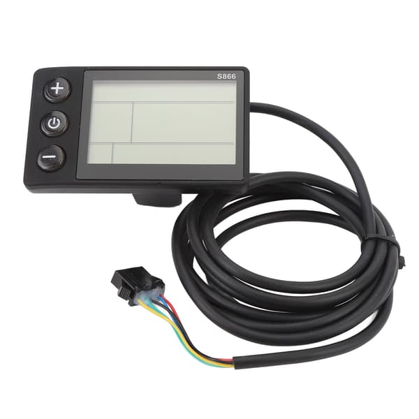 S866 LCD-displaymåler med belysning, vandafvisende, til elektrisk scooter, 5 ben