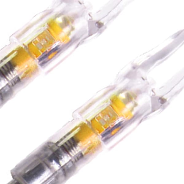 3 st LED-belysta pilnockar för pilbåge med 6,2 mm 6,25 mm innerdiameter, gul