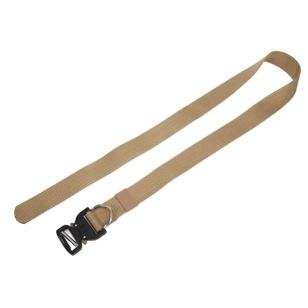Justerbart 125 cm nylon militærbælte til forklæde, bukser, udendørs træning, khaki