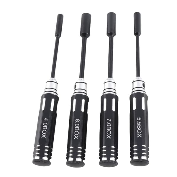 Sæt med 4 unbrakonøgler 4,0 MM 5,5 MM 7,0 MM 8,0 MM til RC-biler og modelfly