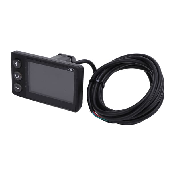 Vannbestandig LCD-sykkeldisplay med multifunksjonelt kontrollpanel for 22,2 mm styre.