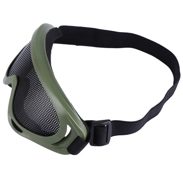 Taktiset Mesh X400 -lasit teräslinsseillä ulkoiluun, armeijan väri