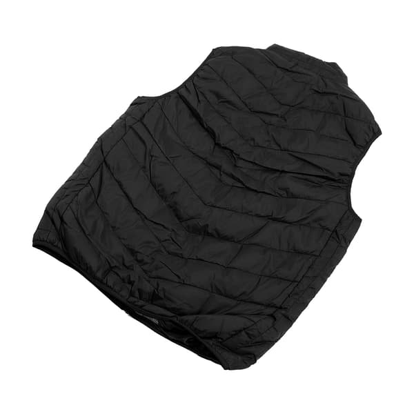 Elektrisk opvarmet vest USB DC 5V nylon polyester letvægts vaskbar til mænd kvinder sort 3XL