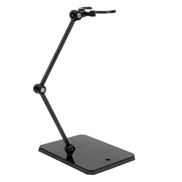 10 delar flexibelt stabilt actionfigurställ för 6-tums modellvisning - Svart