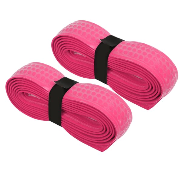 2 stk. tykt svedabsorberende griptape til tennis- og badmintonketchere - pink