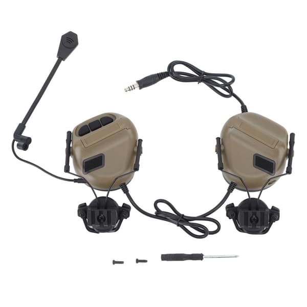 Headset til skydning med lydforstærkning og mikrofon, elektronisk høreværn.