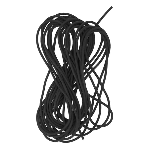 Elastisk latexreb 2,1 mm 5 m høj modstand til tennistræning udendørs sport sort