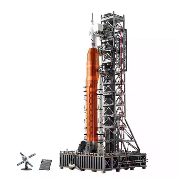 Nye Artemis Space Launch System raketbyggeklodser, kompatible med 10341 rumfartsbyggeklodser, legetøj til børn og voksne.