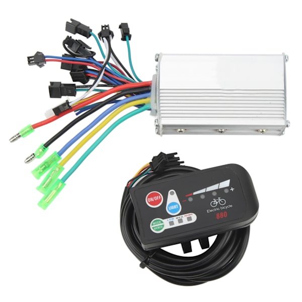 36V 250W Børsteløs Controller med LED Display 880 Kit til El-cykler