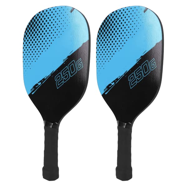 Letvægts Pickleball Bat Sæt med Svedafvisende Greb, 4 Bolde og Blå Bæretaske