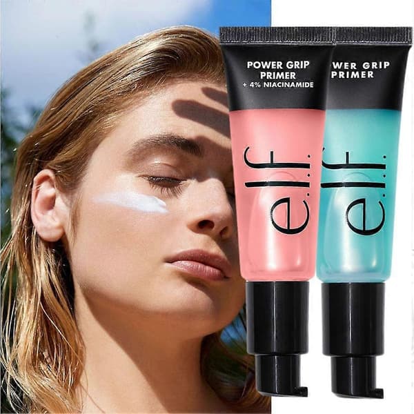 elf Power Grip Primer, en återfuktande gelmakeupbas för optimal hållbarhet.