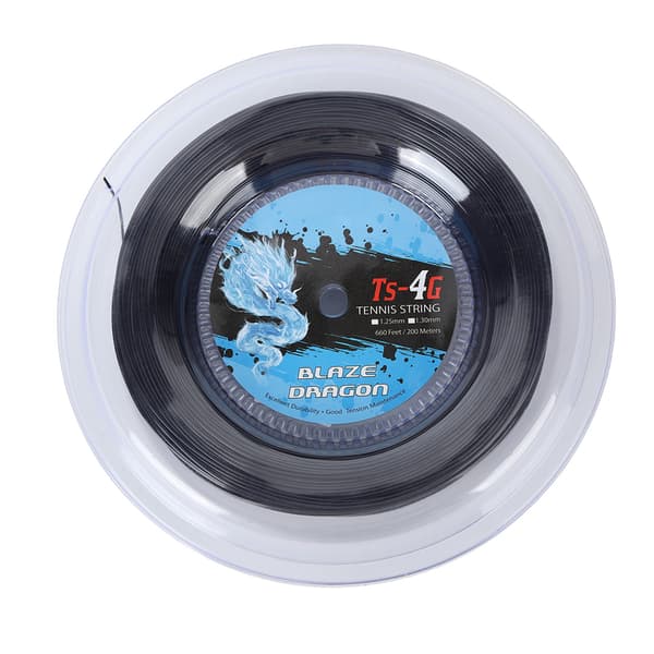Tennisrep rulle 200m Polyester 1.25mm TS 4G Hållbar Kraftfull Prestanda