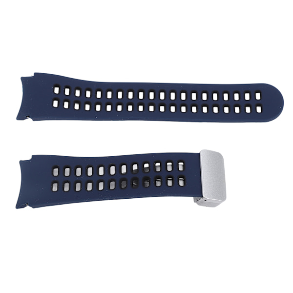 Magnetisk silikonearmbånd til Galaxy Watch 6/5, blødt, åndbart, blå og sort