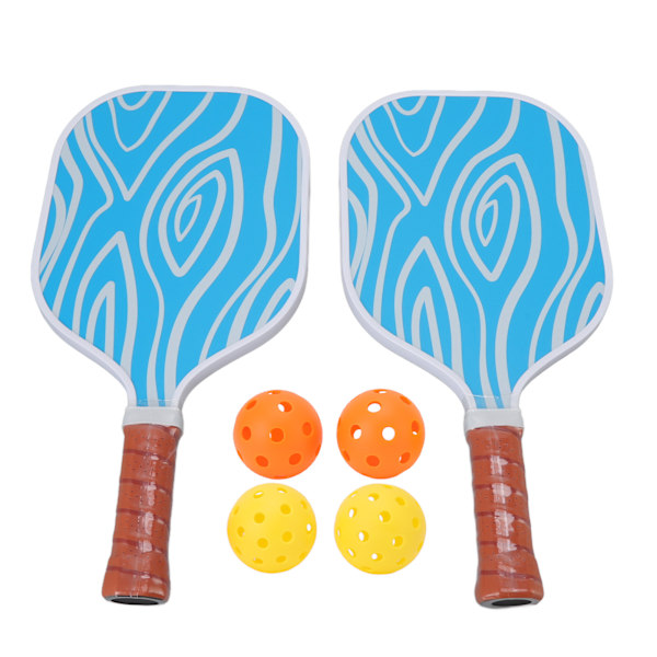 Fiberglas Pickleball Paddle Sæt med 4 Bolde og Opbevaringstaske