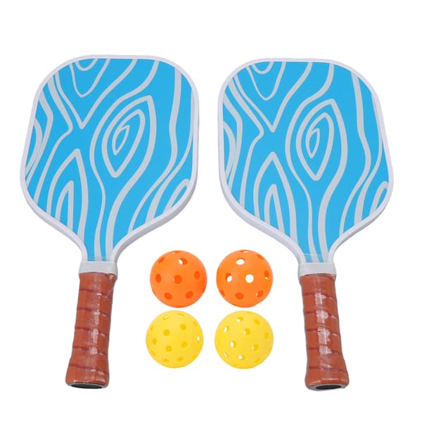 Pickleball-set i glasfiber med 4 bollar och förvaringsväska