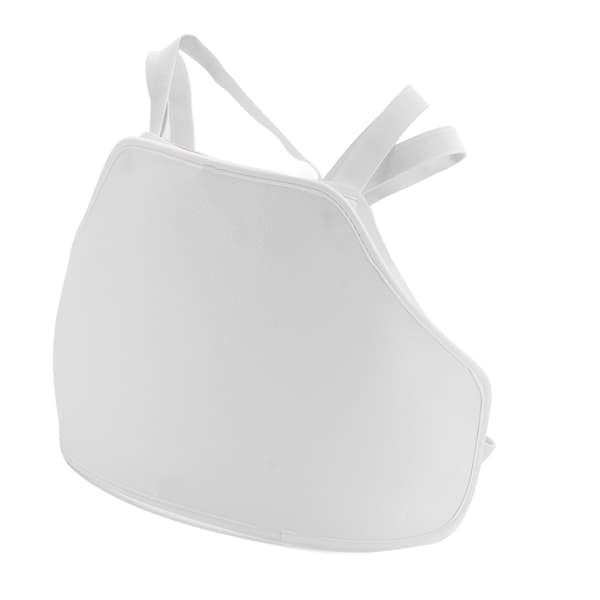 Bröstplatta för män, FIE-certifierad, högresistent plast, lättvikt, ergonomisk, storlek M