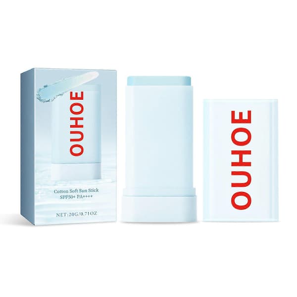 Ouhao Cotton Soft Protective Stick: Kesän ulkoiluauringonvoide, kosteuttava ja virkistävä