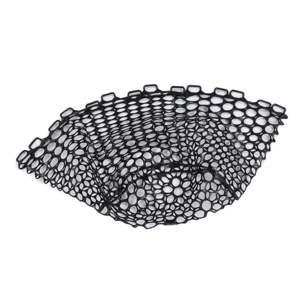 Udskiftningsfluefiskenet, dyb gummi, 32 cm, sort krypteret net