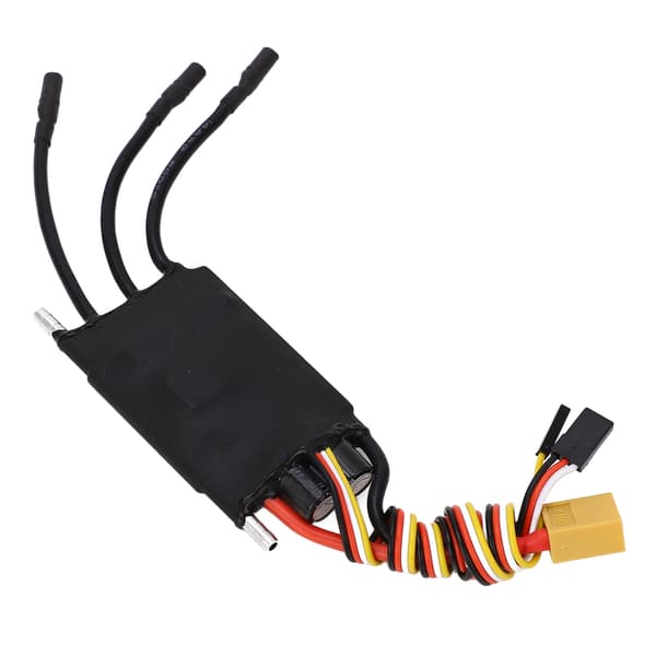 Vattentät RC Elektrisk Hastighetsregulator 60A för Båtmodell 5V 6V 8A Svart