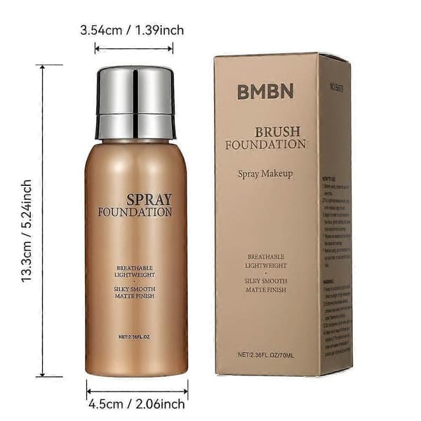 Bmbn 01 bærbar concealer spray, vand- og svedafvisende