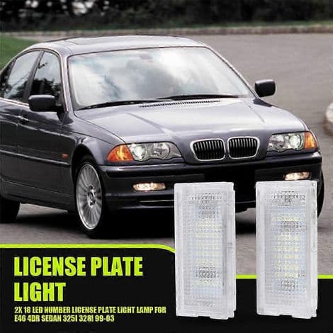 LED-skiltlys (18 LED) for BMW E46 4-dørs sedan 325i (vei)