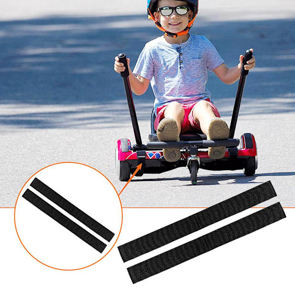 10 justerbare nylonstropper til fastgørelse af hoverboard og kart hoverboard sæder