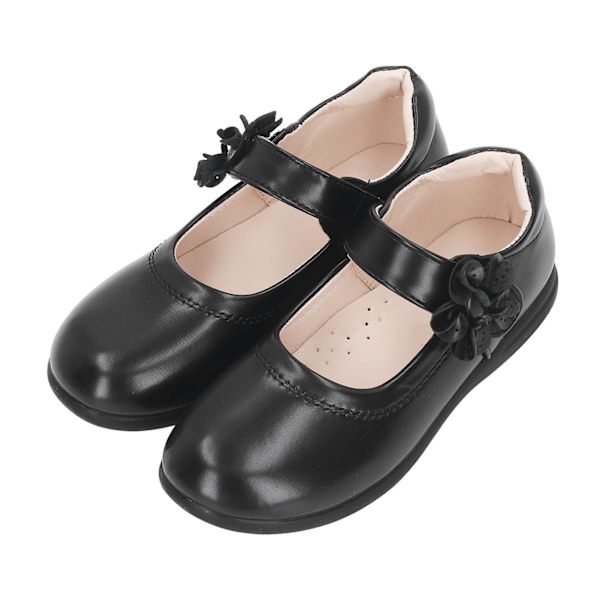Mary Jane-sko til piger, sort, skoleuniform, modesko, PU, størrelse 35