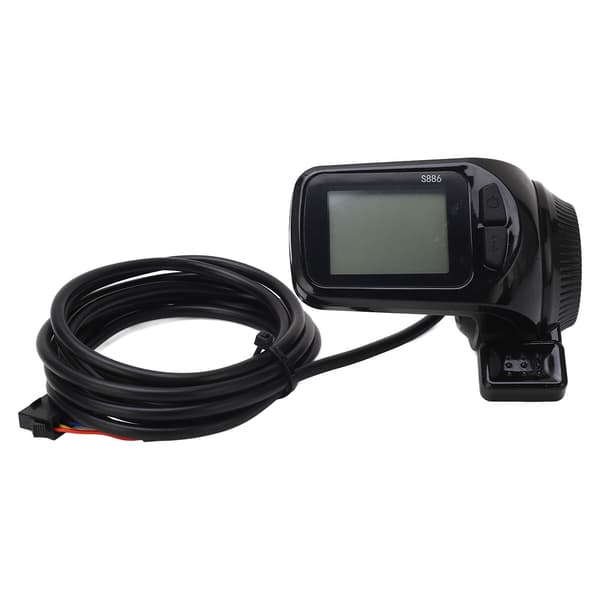 S886 Letvægts Vandtæt LCD-displaypanel med Tommelfingergas til Elcykel