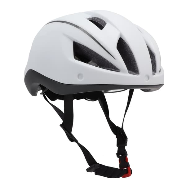 K111 PLUS Cykelhjelm med integrerede briller til landevejs- og mountainbikes, mat hvid