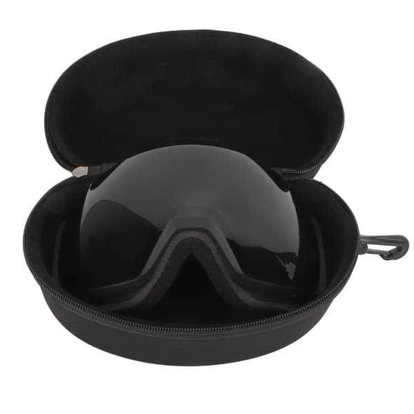 Skibriller med utskiftbare magnetiske linser, antidugg, doble lag, for menn og kvinner, svart