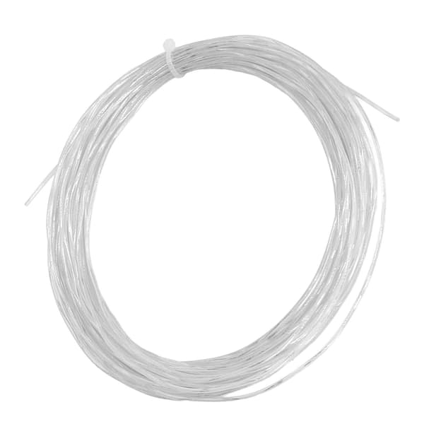 Tennisracketsträng 12,2m 1,30mm Titan Nylon Elastisk Hållbar Ersättning Vit