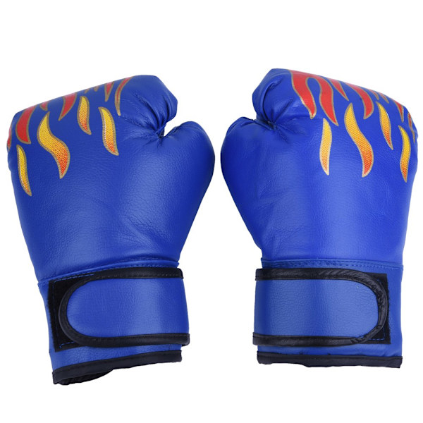 Boxhandskar för barn Muay Thai Kickboxning Boxningssäck Simulerad kamp PU Blå för barn 7-13 år