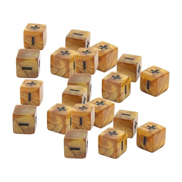 20 matematiske terninger 16 mm symboler addition subtraktion til tidlig barndomsuddannelse gradient guld