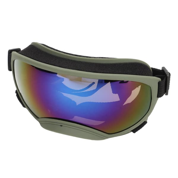 Solbriller til store hunde UV-beskyttelse Vindtæt PC TPU Blå linser Militær