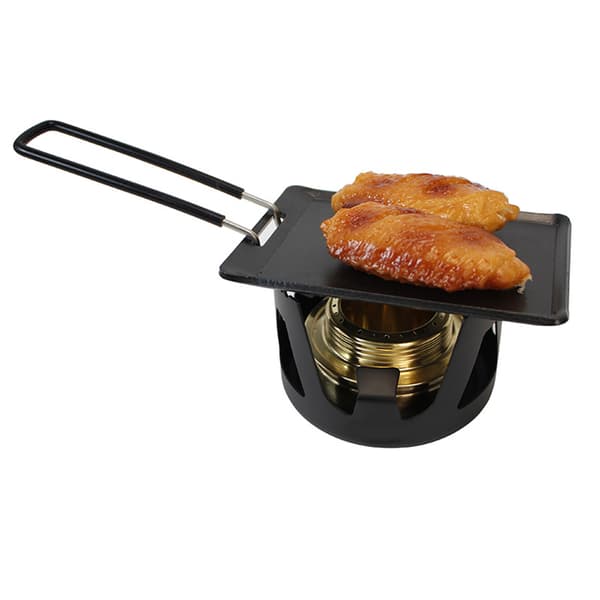 Mini bærbar non-stick grillpande til camping og hjemmelavet mad