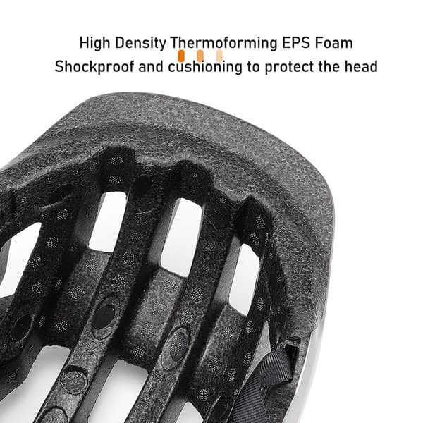 Cykel- og skateboardhjelm med EPS-beskyttelse og 12 ventilationsåbninger, sort