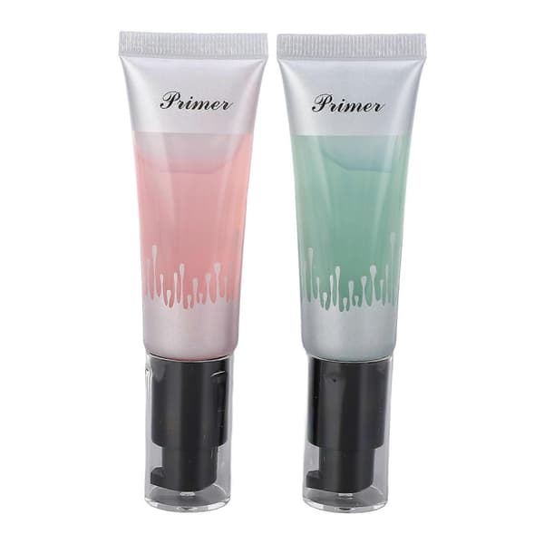 Set med 2 geler à 24 ml vardera, återfuktande makeupbas, minimerar porer och lyser upp hyn.