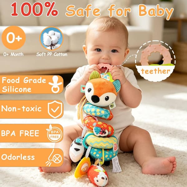 Spiralvognleker for babyer - Barnevogn Bilsete Barneseng Leker for babygutter og -jenter 0 3 6 9 1.