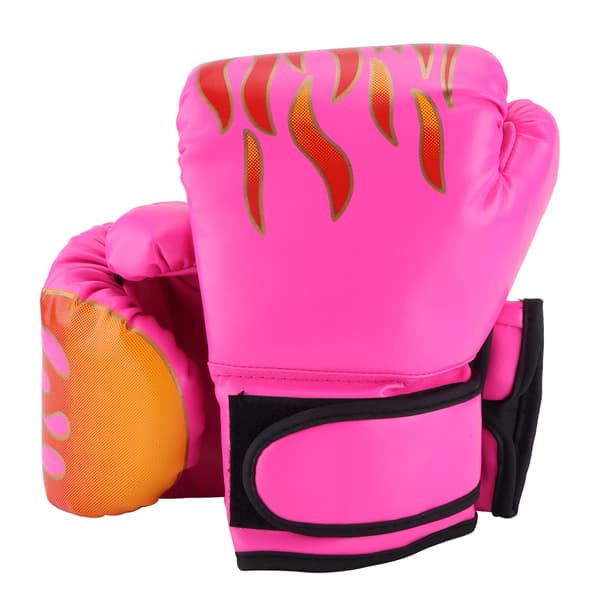 Boksehansker for barn, gutter og jenter, treningsbag, boksing, Muay Thai, PU rosa, 21x13cm