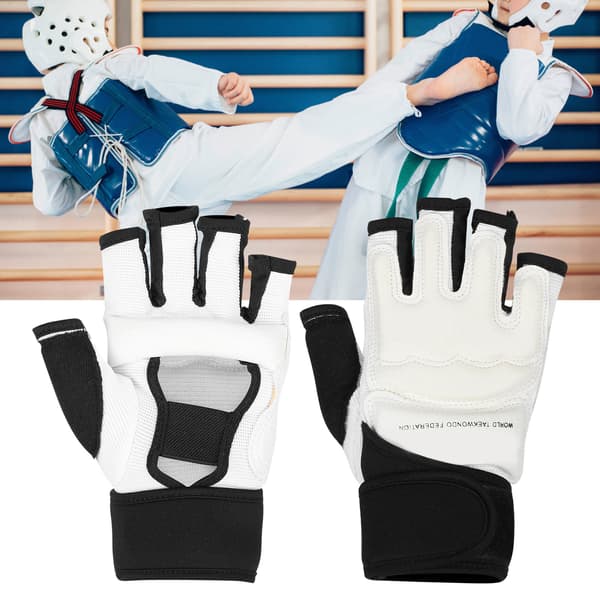 2 st Taekwondo Handskar Handskydd Vuxna Barn Boxning EVA+PU Andningsbara Storlekar S-XXL
