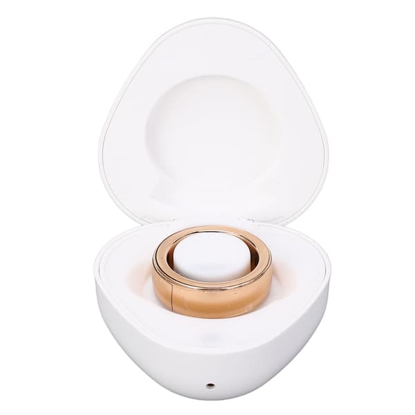 HR214 Smart Ring Søvnmonitor Skridttæller IP68 Fitness Tracker Guld 17