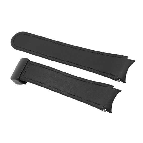 Sort silikonearmbånd med magnetisk quick-release spænde til Watch 6, 5 og 4