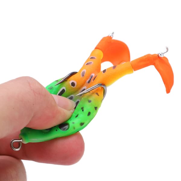 Thunder Frog Baits Flytande Drag med Två Propellrar för Abborre-, Ormhuvudfisk- och Laxfiske