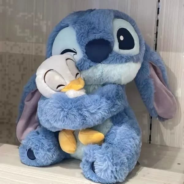 Stitch plysdyr - 28 cm, blød og behagelig, super krammevenlig!