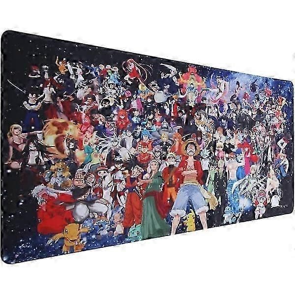 Gaming Musemåtte, 900 x 400 mm Stor Musemåtte, Anime Musemåtte, XXL Musemåtte