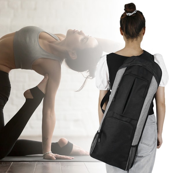 Multifunksjonell yogabag i polyester med stor kapasitet for treningsstudio og reise