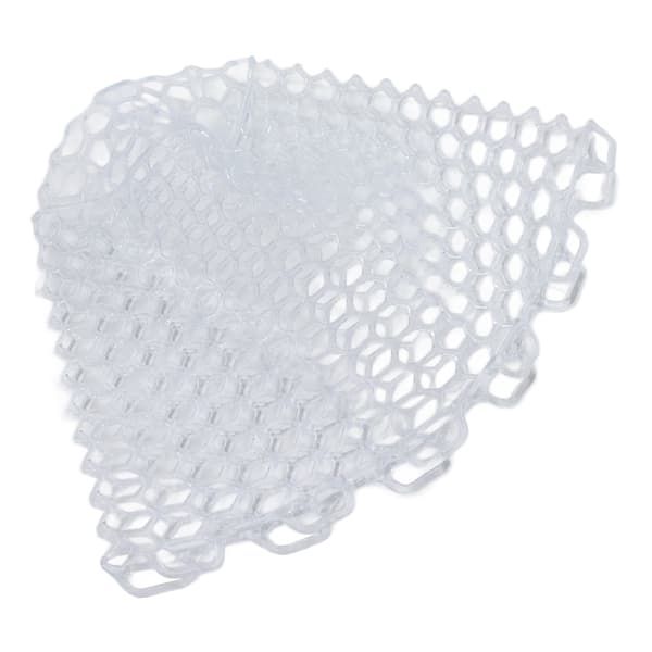 Håv for fluefiske, erstatningsgummi, sammenleggbar, 21 cm, hvit