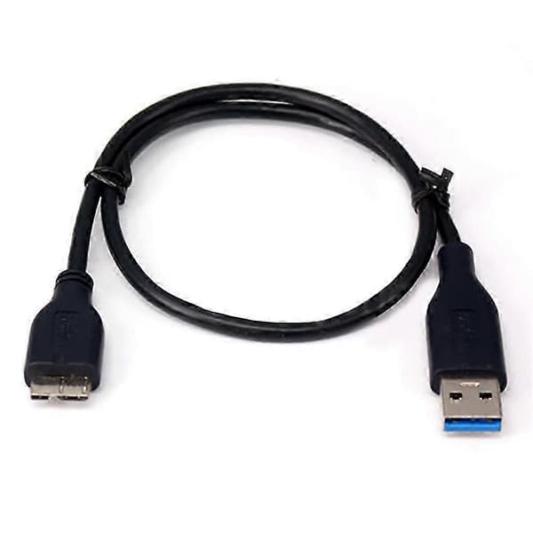 USB 3.0-kabel til dataoverførsel med den eksterne harddisk WD My Book.