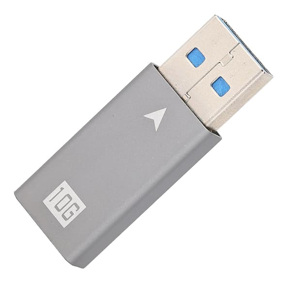 USB 3.0 A hane till USBC hona-adapter, USB A till Typ C-omvandlare, lämplig för bärbara datorer.